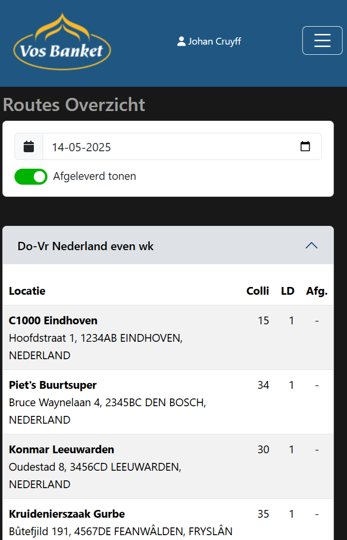 Vos deliver app
